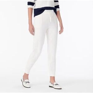 J. Crew jogger pant in cotton-cashmere cream women’s size Large